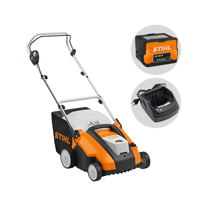 STIHL RLA 240 akkukäyttöinen nurmikon ilmaaja 34 cm 36 V 5 Ah