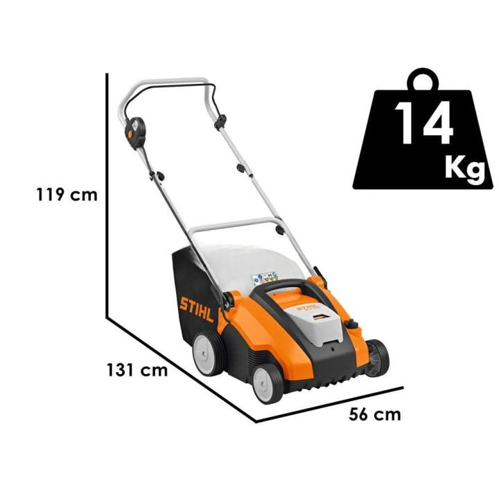 STIHL RLA 240 akkukäyttöinen nurmikon ilmaaja, 34 cm, 36 V, 5 Ah