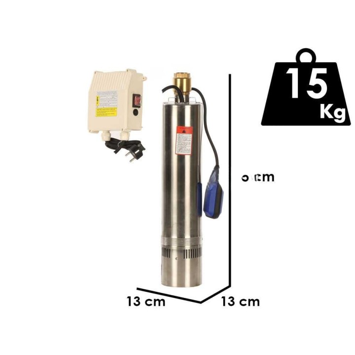 Ribimex PRPVC752/43F uppopumppu kirkkaalle vedelle, 750 W, 8 000 l/h