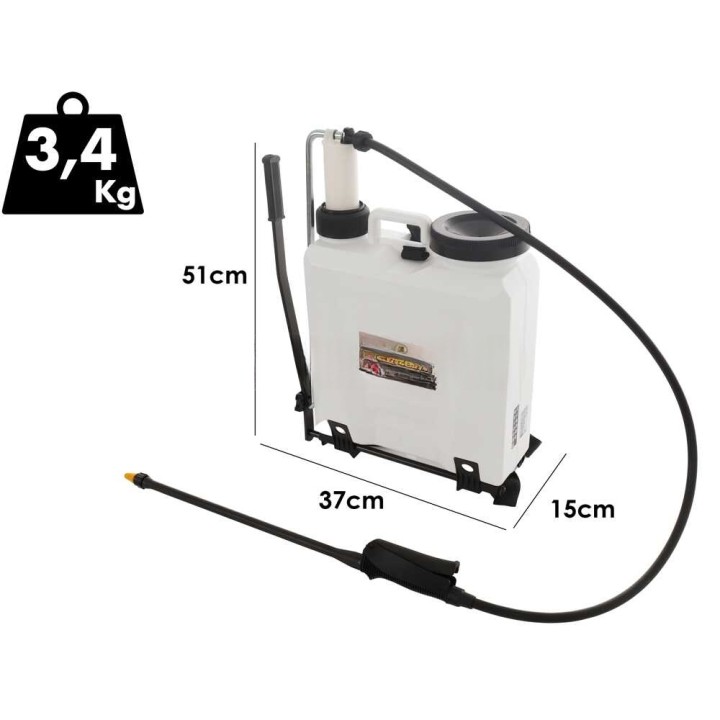 Volpi Volpitech 12 käsikäyttöinen selkäruisku, 12 l, 6 bar