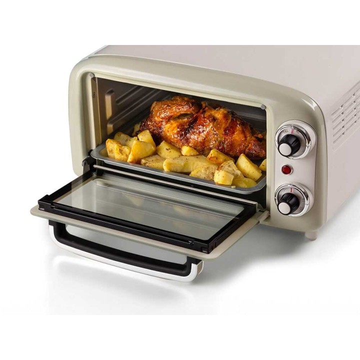 Ariete Vintage Beige sähköuuni, 10 l, 800 W, 230 V