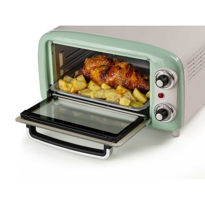 Ariete Vintage Verde sähköuuni, 10 l, 800 W, 230 V
