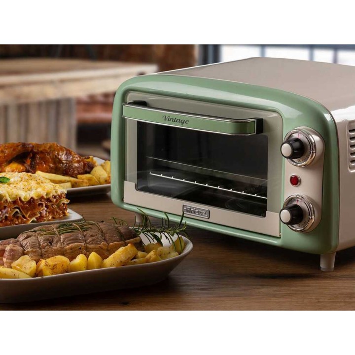 Ariete Vintage Verde sähköuuni, 10 l, 800 W, 230 V