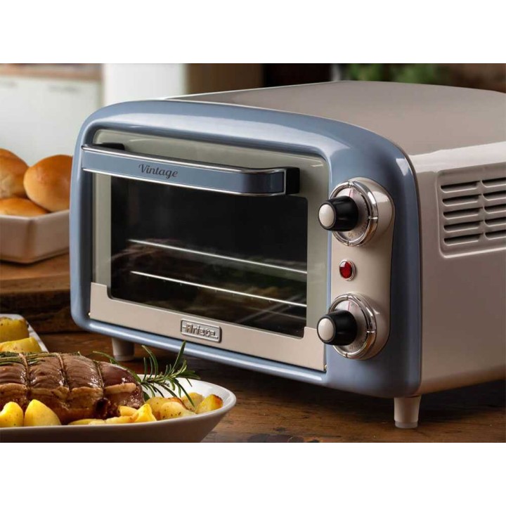 Ariete Vintage Celeste sähköuuni, 10 l, 800 W, 230 V, vaaleansininen