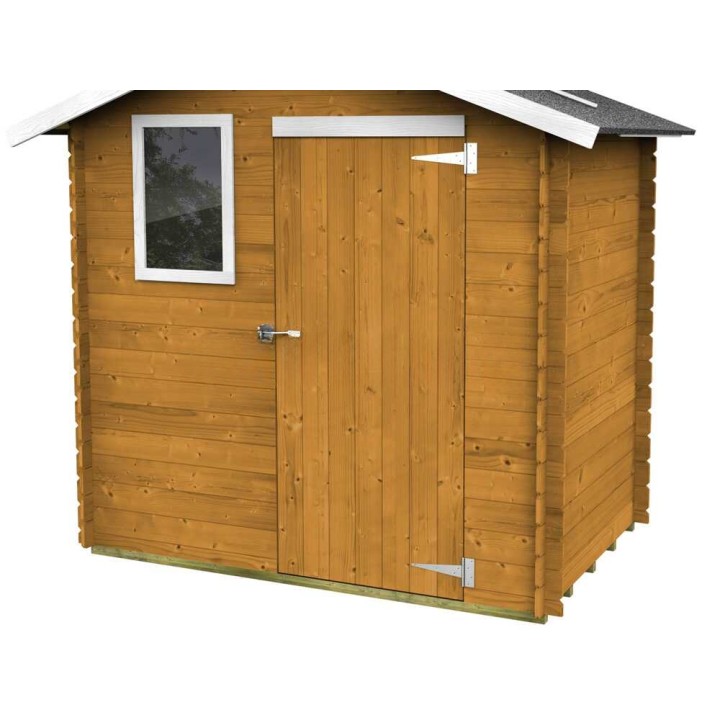 Alce Livia 198x130 -puutarhavaja, puuta, lattia ja ikkuna, 198 × 130 × 205 cm