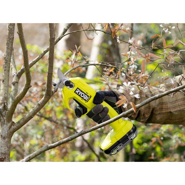 Ryobi RY18SCA-120P akkukäyttöiset oksasakset, 18 V, 2 Ah