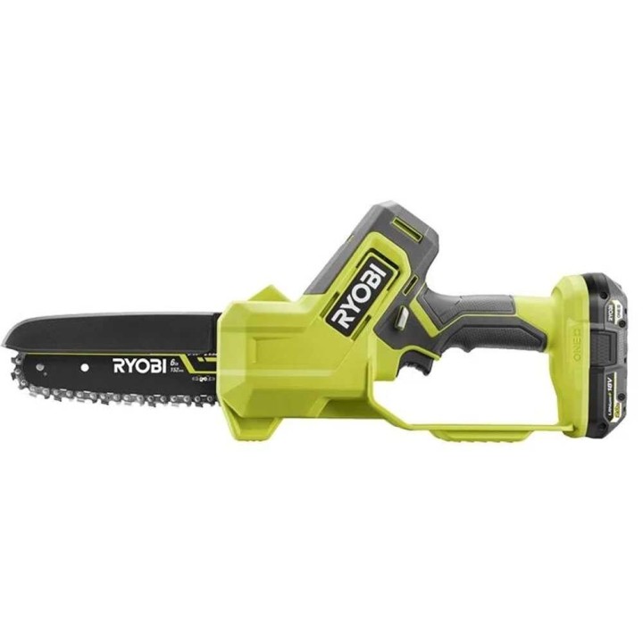 Ryobi RY18PS15A-120 akkukäyttöinen oksasaha, 18 V, 15 cm, 2 Ah