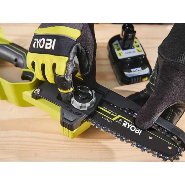 Ryobi RY18PS15A-120 akkukäyttöinen oksasaha, 18 V, 15 cm, 2 Ah