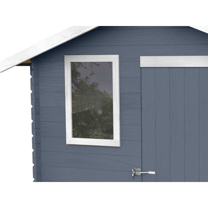 Alce Livia 198x130 grigio puutarhavaja, 198 × 130 × 205 cm, puuta, ikkunalla