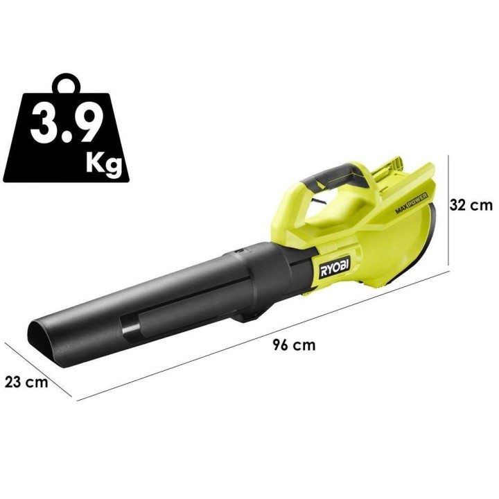 Ryobi RY36BLB-140 akkulehtipuhallin, 36 V, 4 Ah, 193 km/h