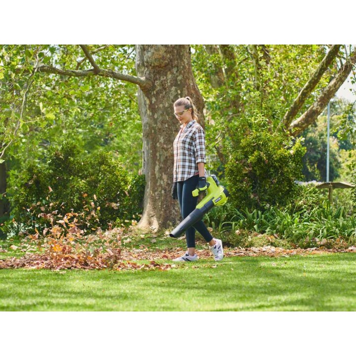 Ryobi RY18BLB-140 akkupuhallin lehdille, 18 V, 4 Ah, 161 km/h