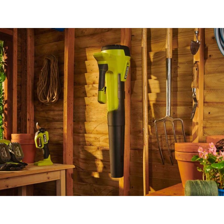 Ryobi RY18BLB-140 akkupuhallin lehdille, 18 V, 4 Ah, 161 km/h