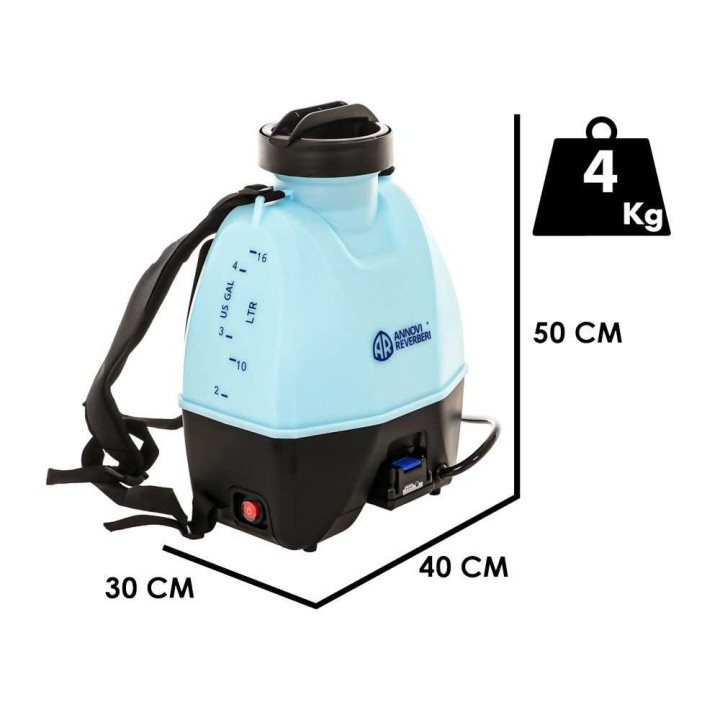 Annovi Reverberi AR Spray 16 akkukäyttöinen reppuruisku, 16 l, 20 V