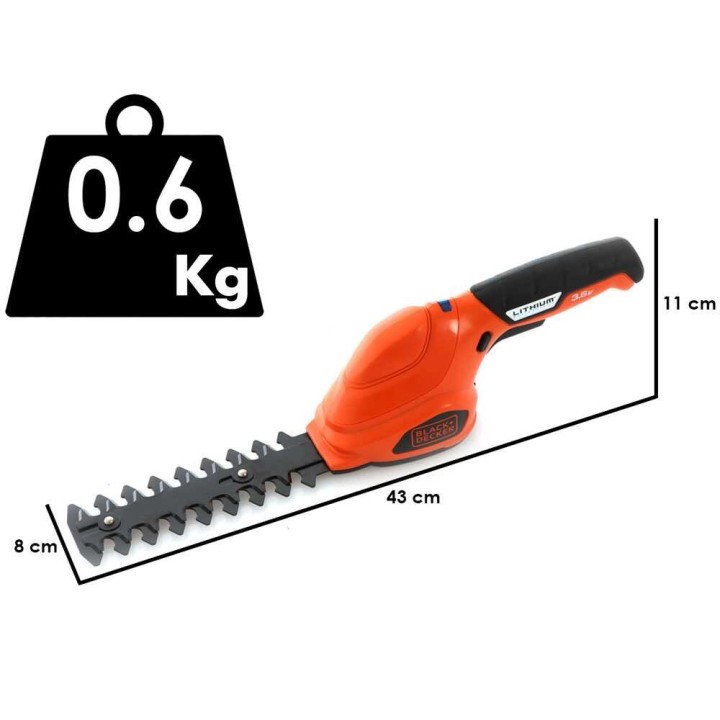 Black & Decker GSL300-QW akkuoksasakset, 3,6 V, 15 cm