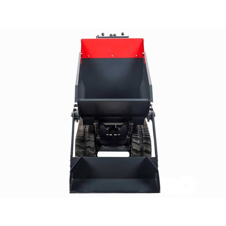 Benassi H660CS telaketjukärry, hydraulinen dumper-lava ja kuormauslapio, 600 kg, Honda GX270