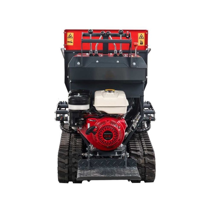 Benassi H660CS telaketjukärry, hydraulinen dumper-lava ja kuormauslapio, 600 kg, Honda GX270