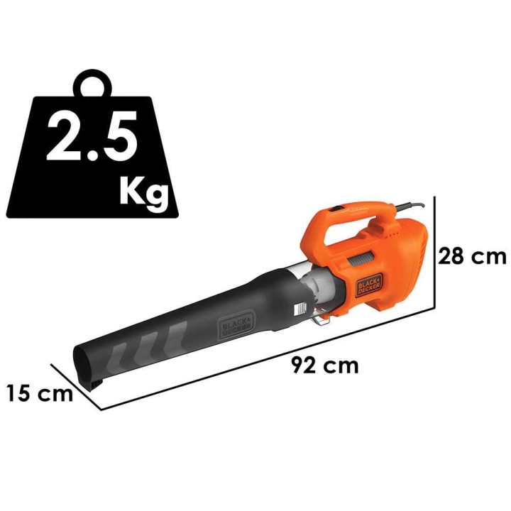 Black & Decker BEBL185-QS sähköpuhallin lehtien siivoamiseen, 230–240 V