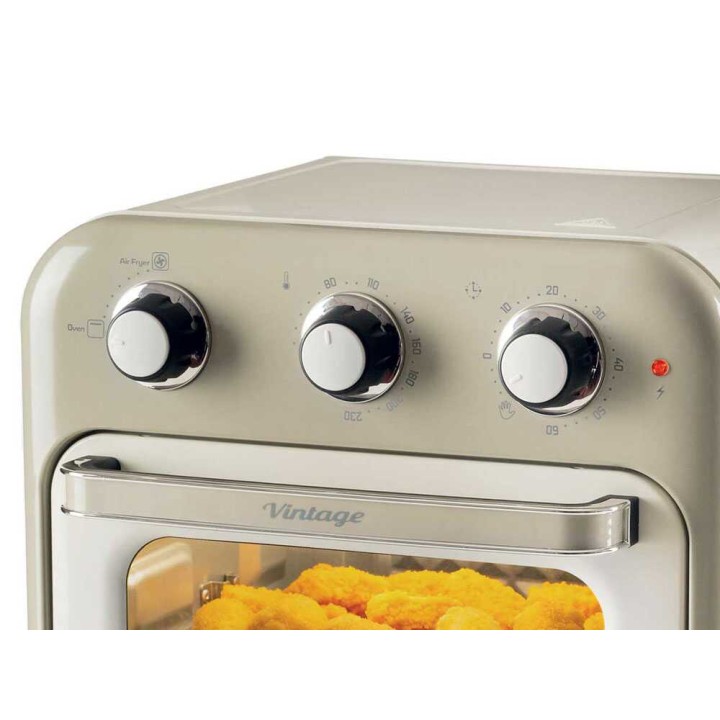 Ariete Vintage Beige ilmafriteerauskeitin ja sähköuuni, 16 l, 1 400 W, 230 V