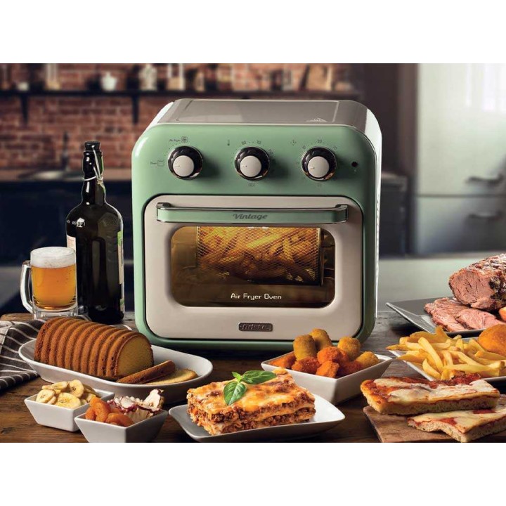 Ariete Vintage Verde ilmankeitin ja sähköuuni, 16 l, 1 400 W, 230 V