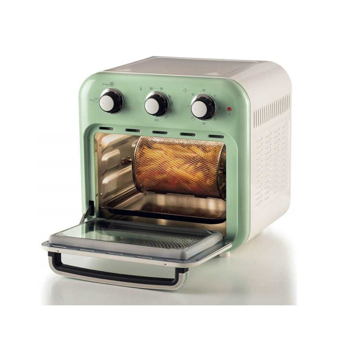 Ariete Vintage Verde ilmankeitin ja sähköuuni, 16 l, 1 400 W, 230 V