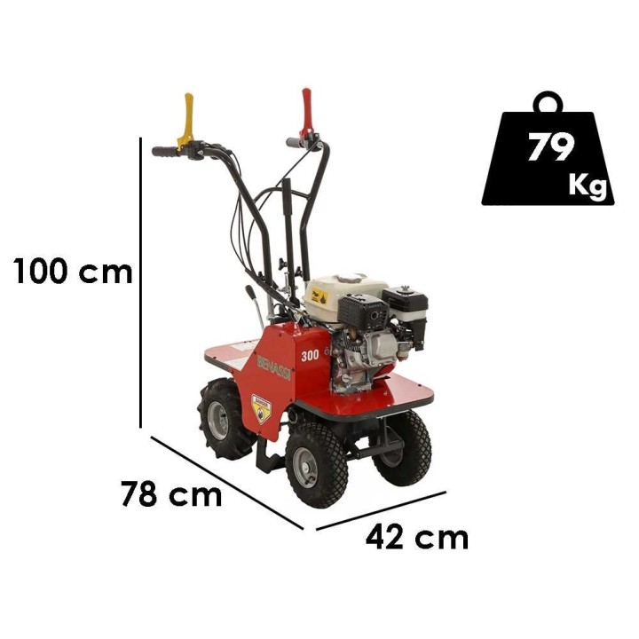 Benassi L390 4RM tagliazolle, Honda GX200, 6,5 HP, 39 cm, 4 × 4