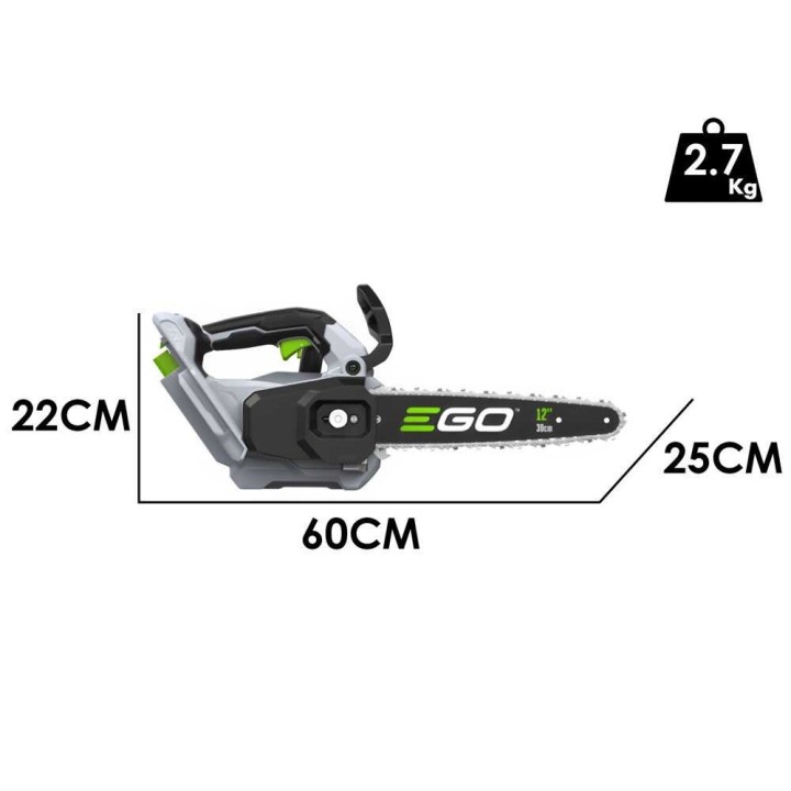EGO CS 1200 E akkukäyttöinen oksasaha, 56 V, 30 cm, ilman akkua ja laturia