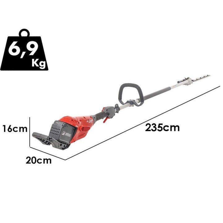 Efco DSi 35 HL akkukäyttöinen pensasleikkuri varrella, 40 V, 5 Ah, 235 cm