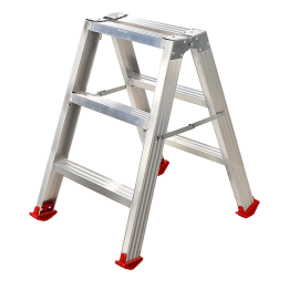 1031 kaksipuoliset alumiinitikkaat 3 3 askelmaa 150 kg 1 72 m