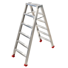 1031 kaksipuoliset alumiinitikkaat 6 6 askelmaa 150 kg 2 41 m