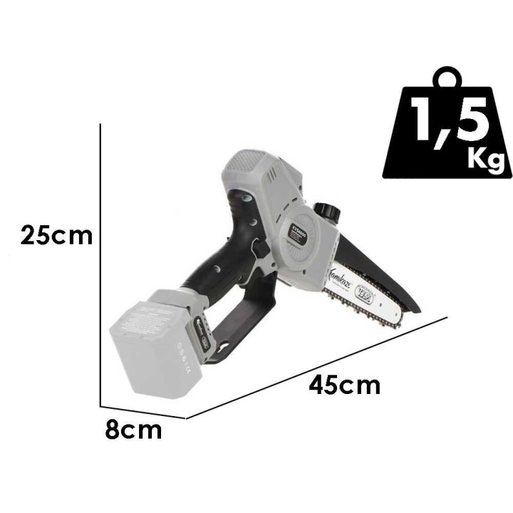 Volpi KVS6000 akkukäyttöinen oksasaha, 21,6 V, 19 cm, ilman akkua ja laturia
