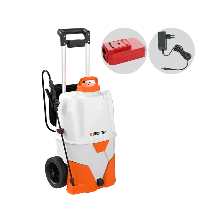 Comet TB 35 akkuruisku kärryllä 35 l 18 V 2 6 Ah
