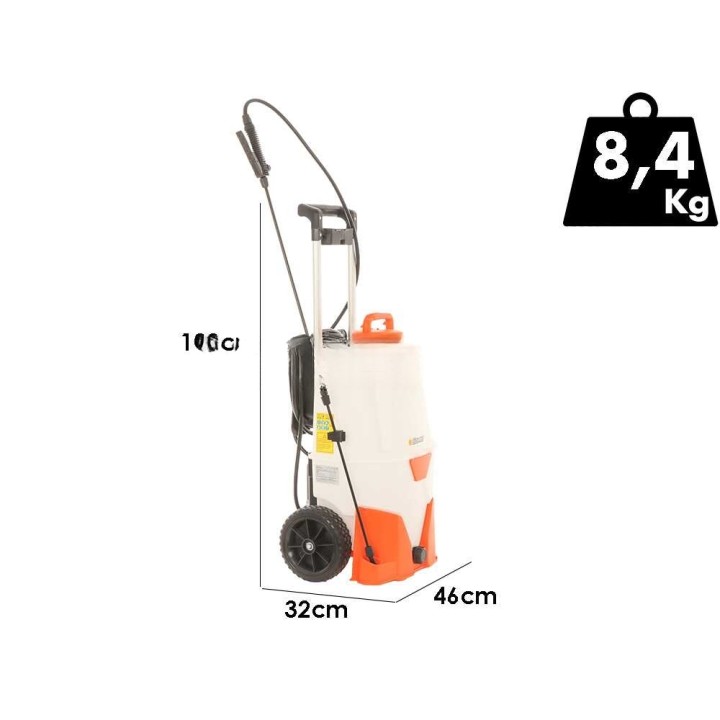 Comet TB 35 akkuruisku kärryllä, 35 l, 18 V, 2,6 Ah