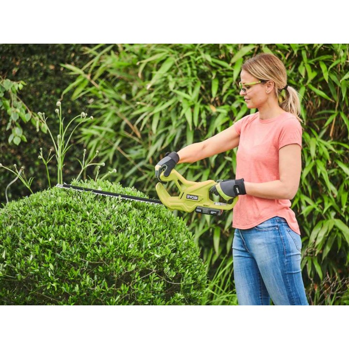 Ryobi RY18HT40A-0 akkukäyttöinen pensasleikkuri, 40 cm, 18 V, ilman akkua ja laturia