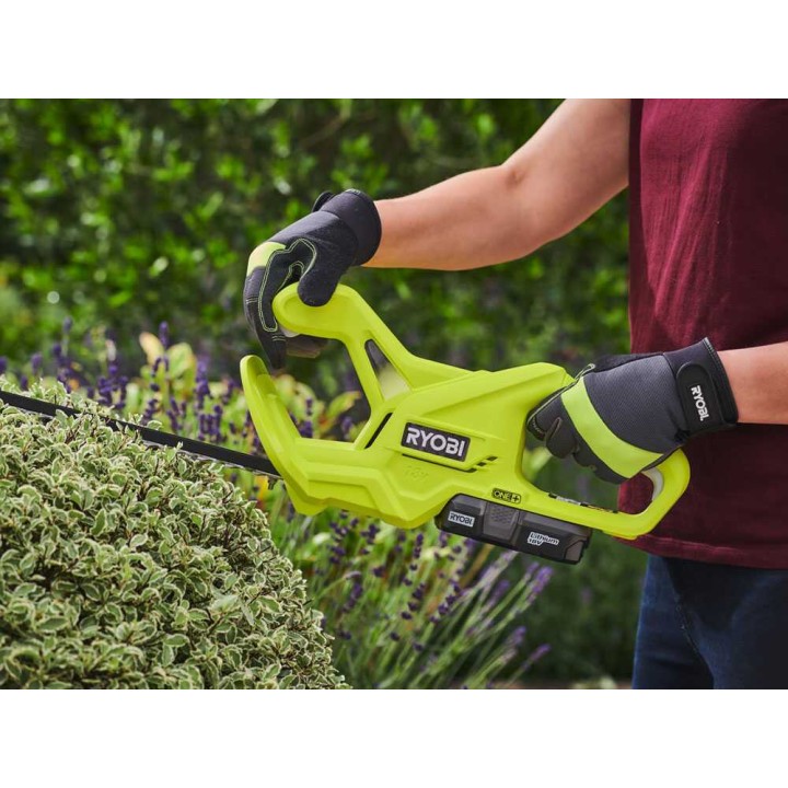 Ryobi RY18HT40A-0 akkukäyttöinen pensasleikkuri, 40 cm, 18 V, ilman akkua ja laturia