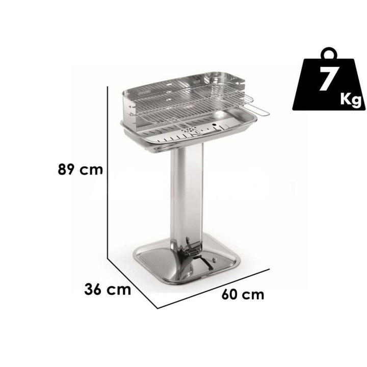 Ompagrill 60-40 Venus/X Pro System -hiiligrilli, ruostumaton teräs, 1 815 cm²