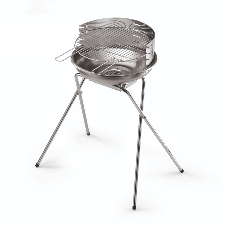 Ompagrill 485 Pro Inox 70480 hiiligrilli 44 cm ruostumaton teräs