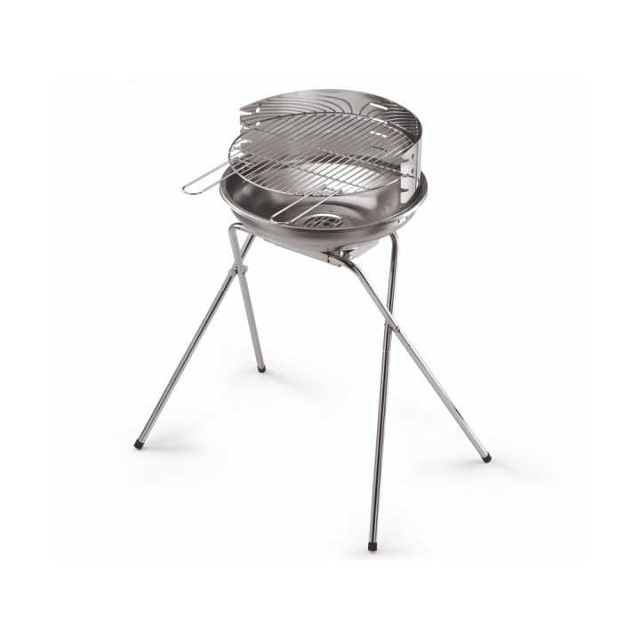 Ompagrill 485 Pro Inox 70480 hiiligrilli, Ø 44 cm, ruostumaton teräs