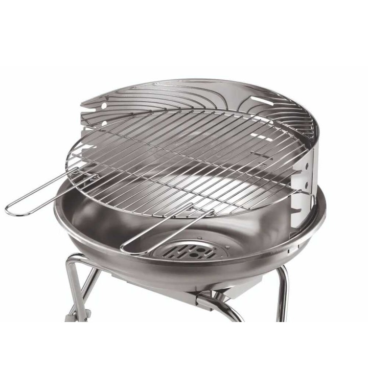 Ompagrill 485 Pro Inox 70480 hiiligrilli, Ø 44 cm, ruostumaton teräs
