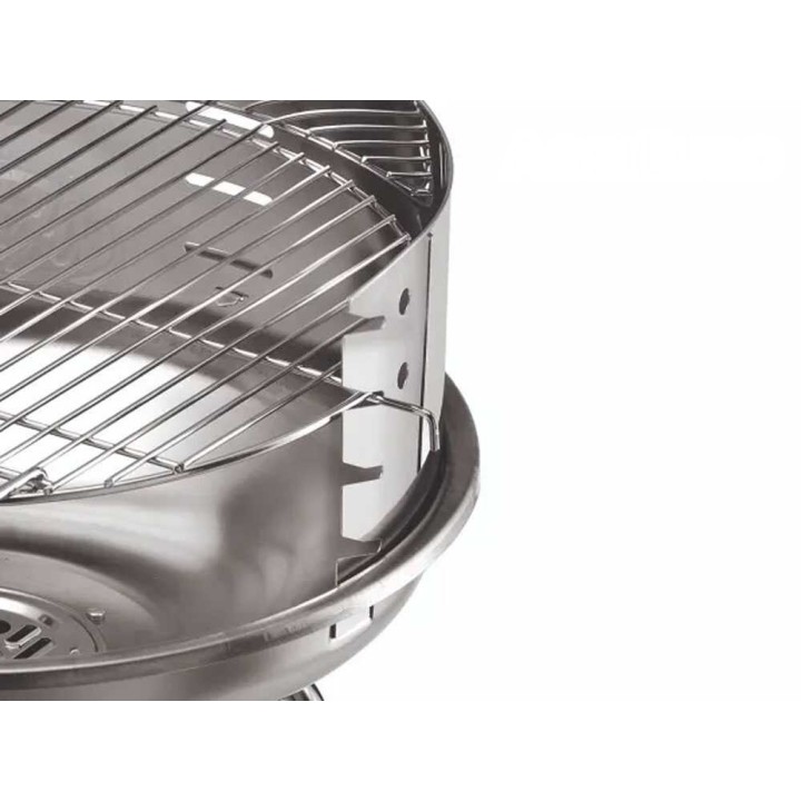 Ompagrill 485 Pro Inox 70480 hiiligrilli, Ø 44 cm, ruostumaton teräs