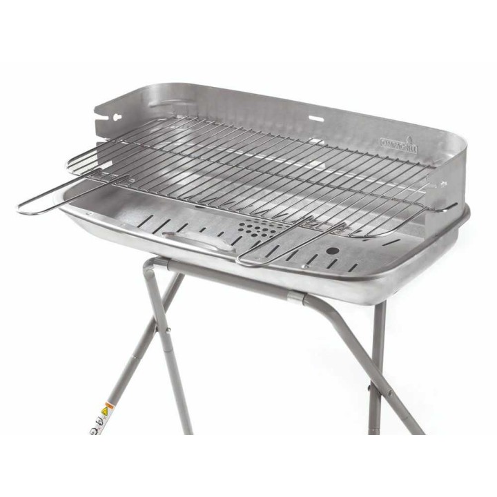 Ompagrill 60-40 Aluminized hiiligrilli, 60 × 36 cm, 3 paistokorkeutta