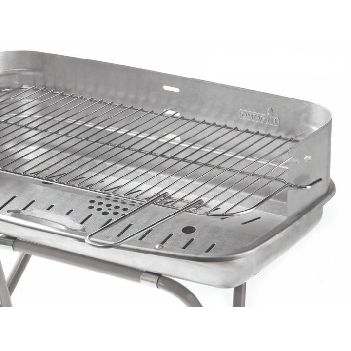 Ompagrill 60-40 Aluminized hiiligrilli, 60 × 36 cm, 3 paistokorkeutta