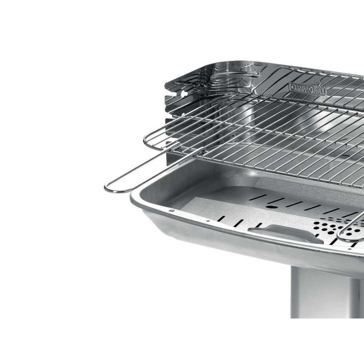Ompagrill 60-40 Venus Inox hiiligrilli, 60 × 36 cm, 4 korkeutta