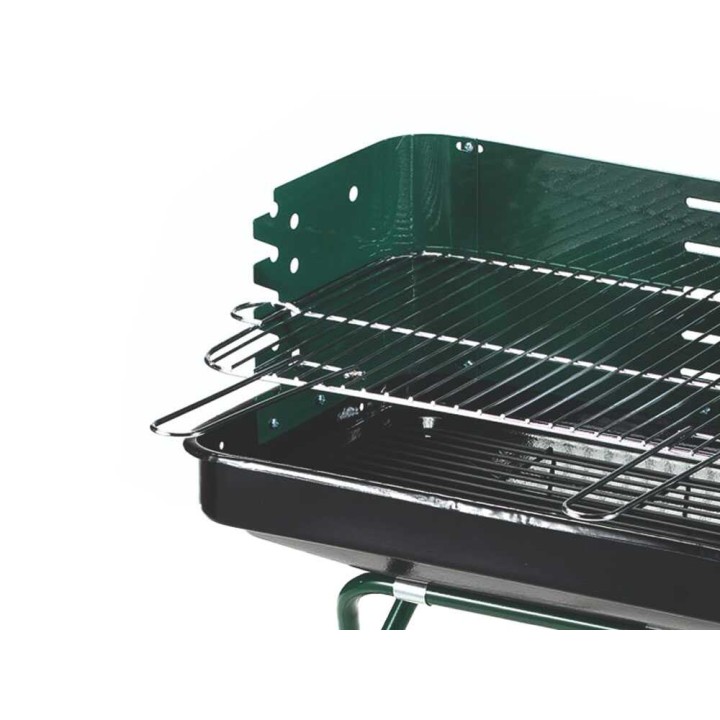 Ompagrill 60-40 Green hiiligrilli, 53 × 34,5 cm, 3 korkeutta