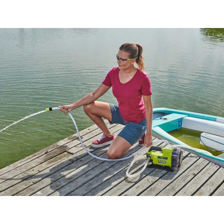 Ryobi RY18TPXA-0 akkukäyttöinen itseimevä pumppu, 18 V, 108 W