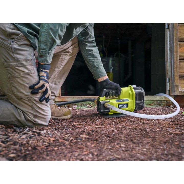 Ryobi RY18TPXA-0 akkukäyttöinen itseimevä pumppu, 18 V, 108 W