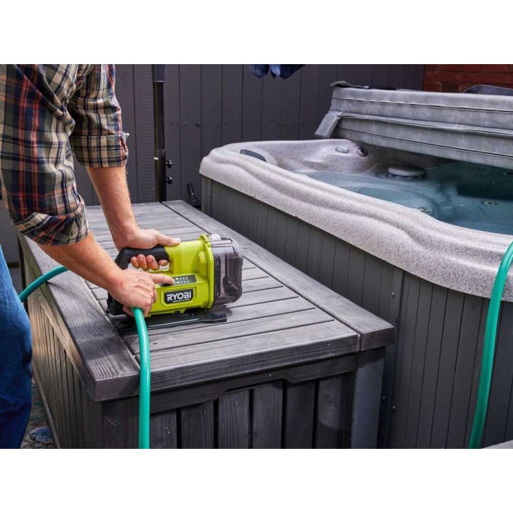 Ryobi RY18TPXA-0 akkukäyttöinen itseimevä pumppu, 18 V, 108 W
