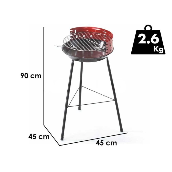 Ompagrill Sirio 4075 hiiligrilli, Ø 40 cm, 4 grillauskorkeutta
