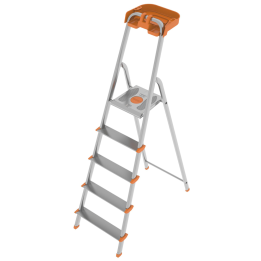 Colombo Attica S108A05P alumiinitikkaat 5 askelmaa 150 kg 206 cm työskentelykorkeus