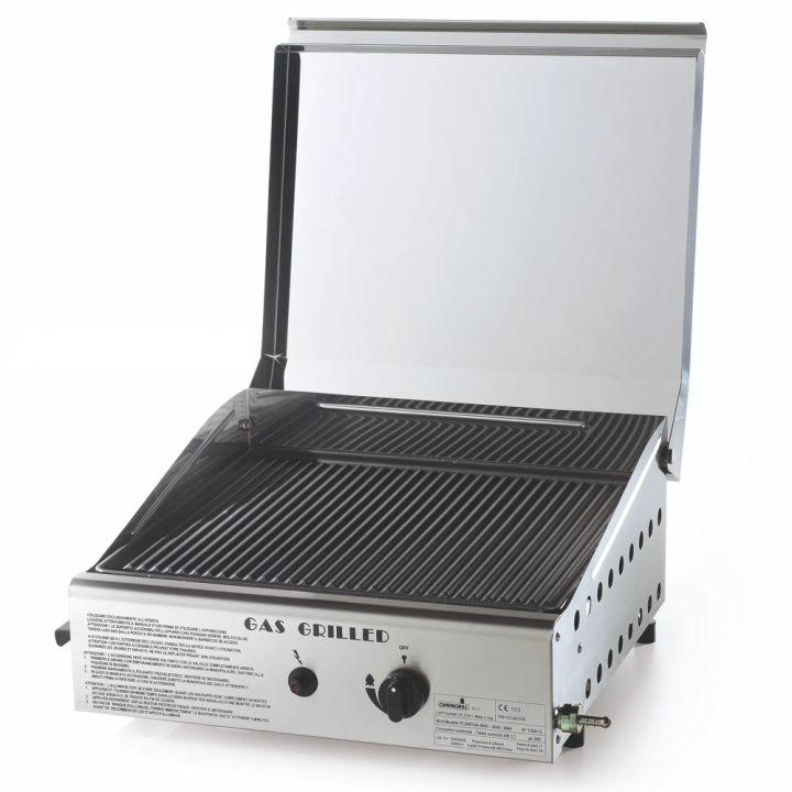 Ompagrill Single 4043 Cover M kaasukäyttöinen plancha grilli 3 7 kW