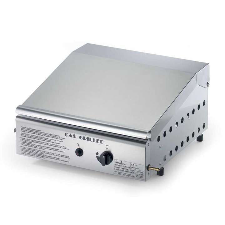 Ompagrill Single 4043/Cover/M kaasukäyttöinen plancha-grilli, 3,7 kW